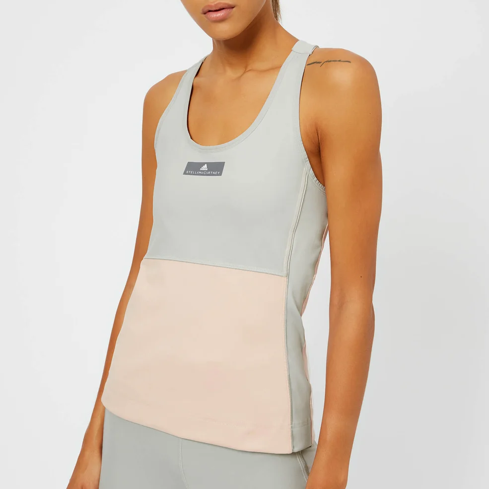 adidas by Stella McCartney Women's Yoga Comfort Tank Top - Pearl Rose/Stone Image 1