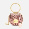 SALAR Women's Jie Snake Ring Bag - Baby Pink - Image 1