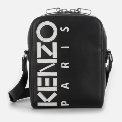 KENZO Men's Calfskin Cross Body Bag - Black