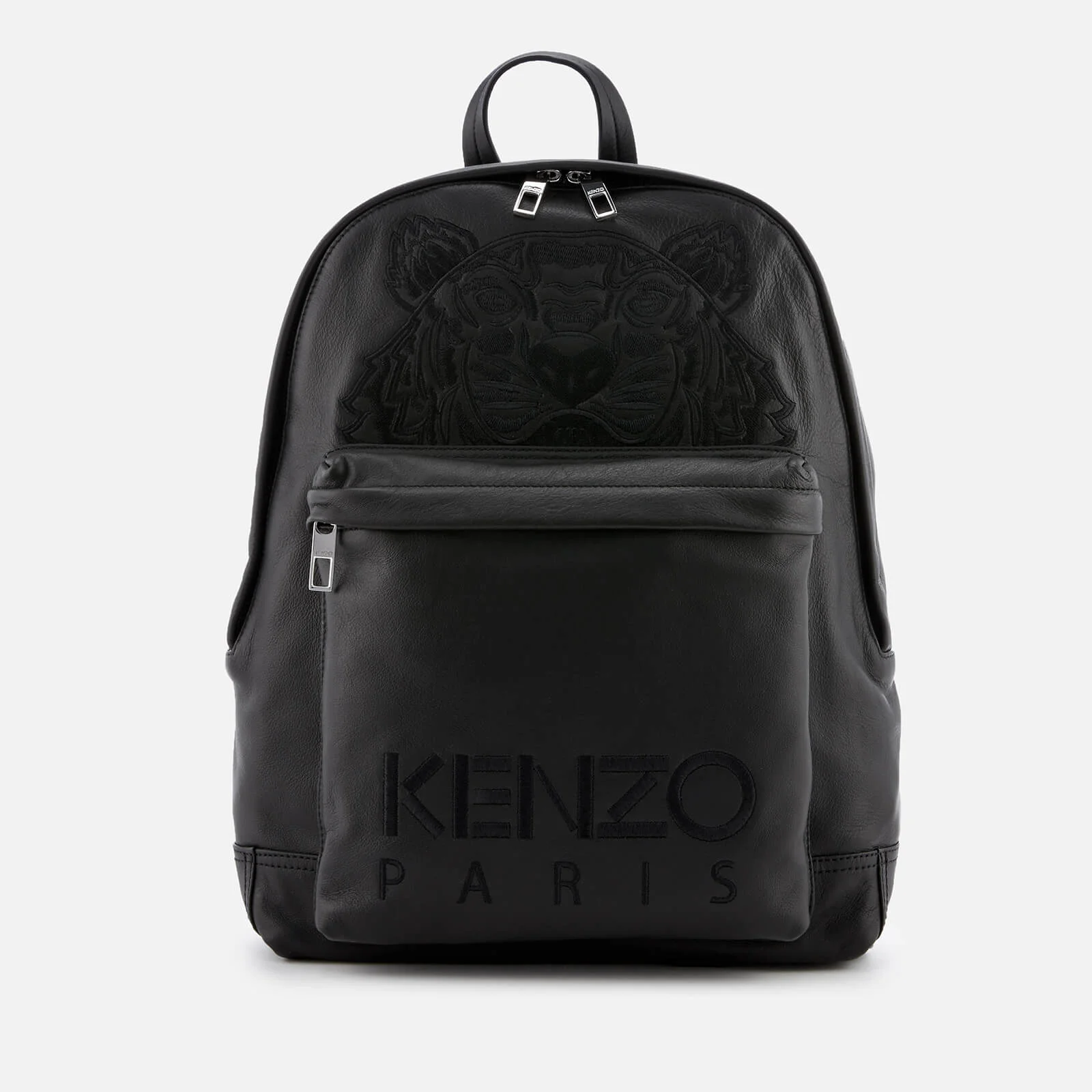 KENZO Men's Calfskin Tiger Backpack - Black Image 1