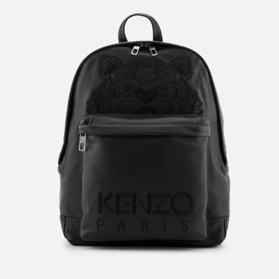 KENZO Men's Calfskin Tiger Backpack - Black