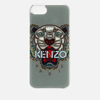 KENZO Men's Tiger Silicone iPhone 7/8 Case - Pale Grey