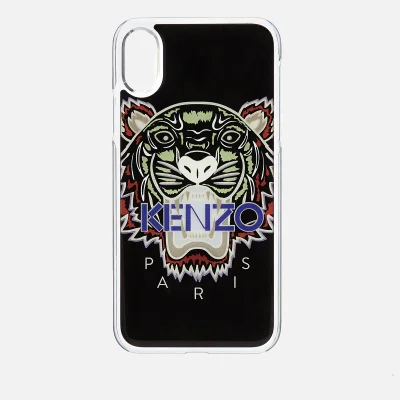 KENZO Men's Tiger Silicone iPhone X Case - Black
