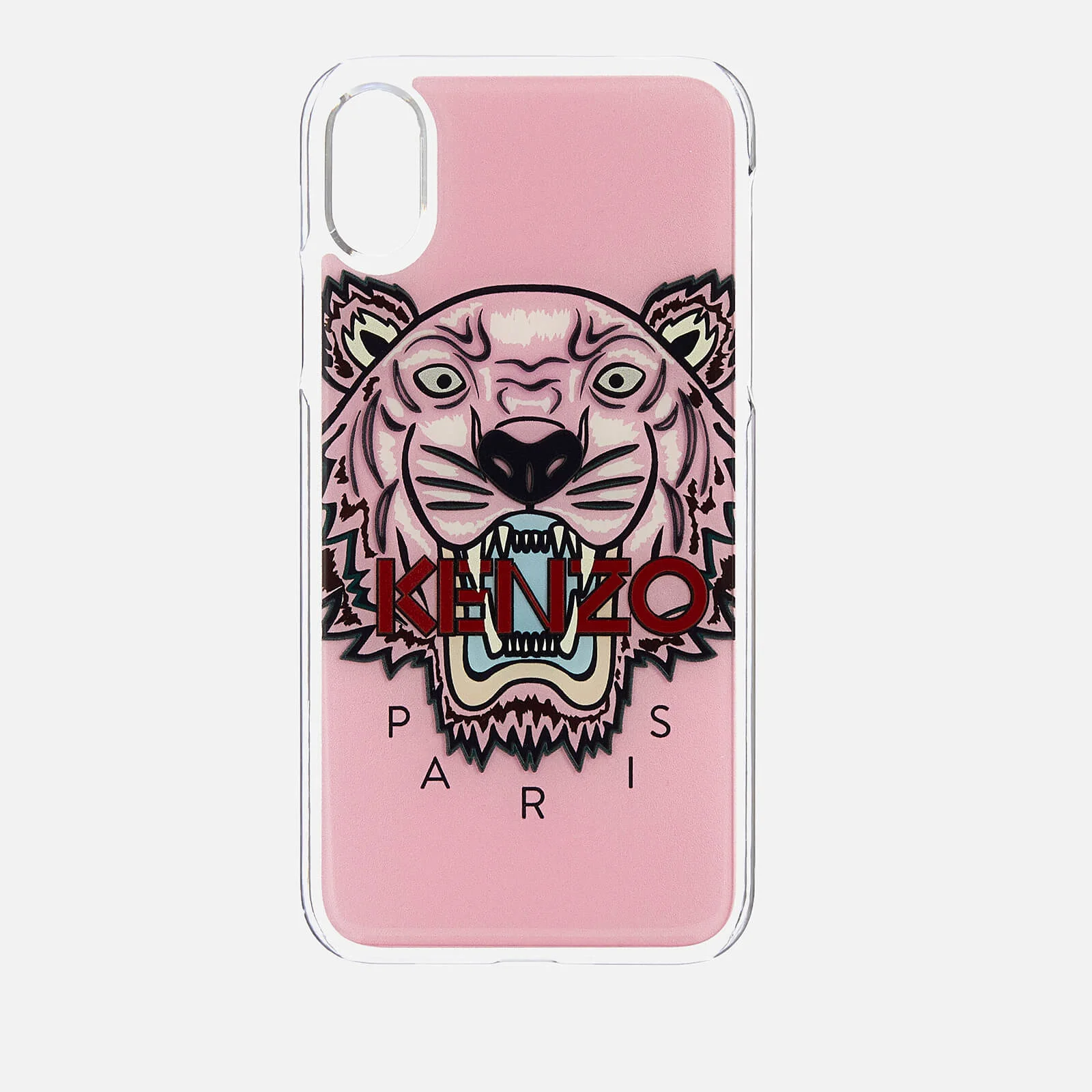 KENZO Men's Tiger Silicone iPhone X Case - Faded Pink Image 1