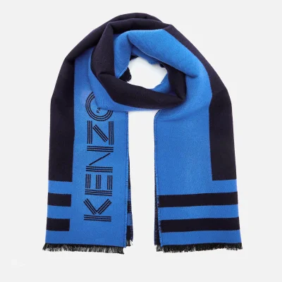 KENZO Men's Sport Logo Scarf - Navy Blue