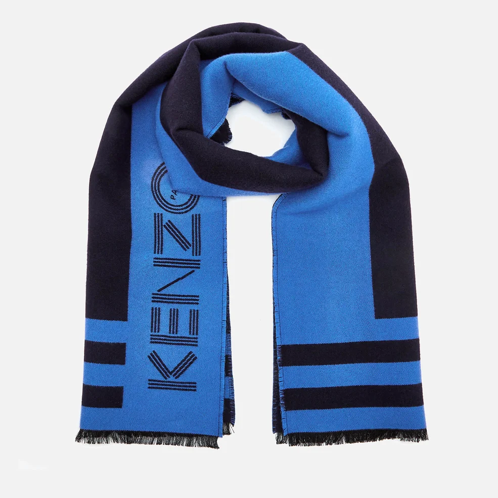KENZO Men's Sport Logo Scarf - Navy Blue Image 1