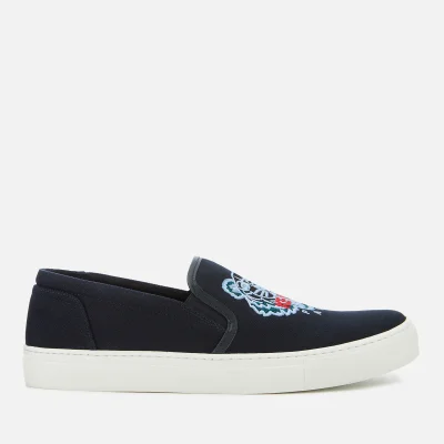 KENZO Men's Canvas Tiger Slip On Trainers - Navy Blue