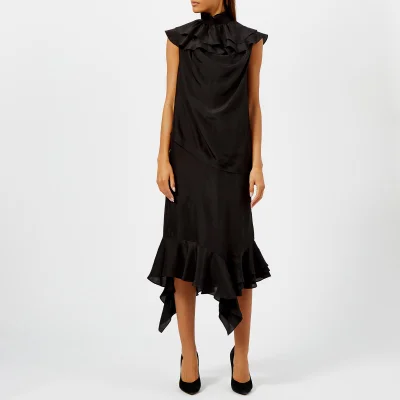 JW Anderson Women's Sleeveless Ruffle Dress - Black