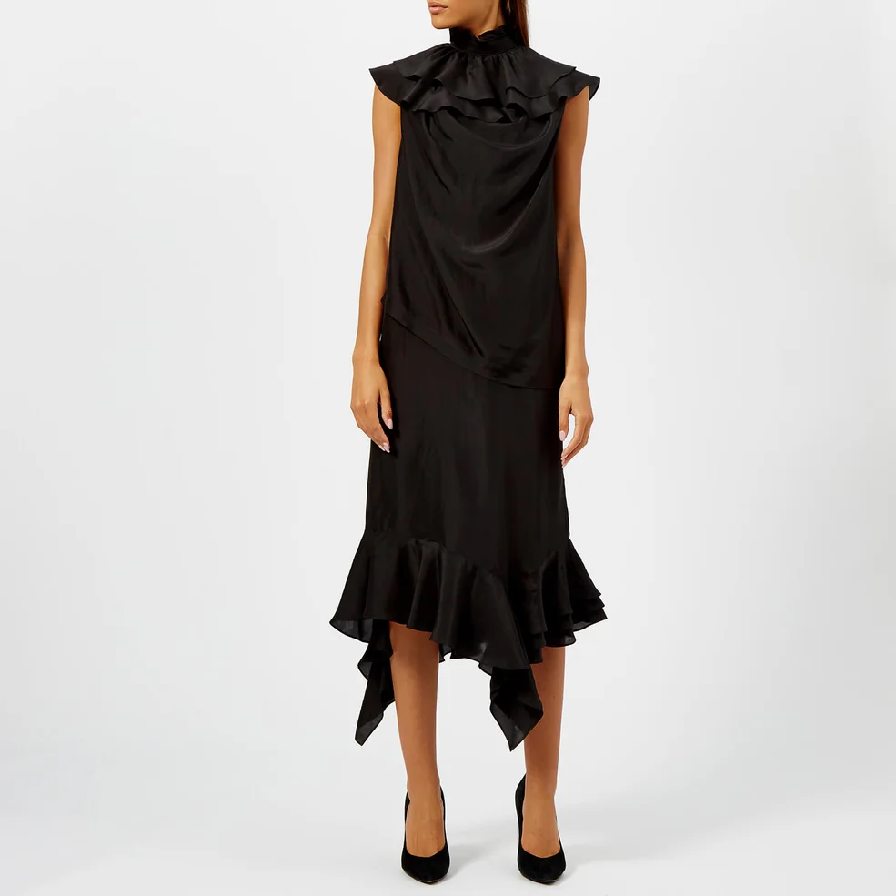 JW Anderson Women's Sleeveless Ruffle Dress - Black Image 1