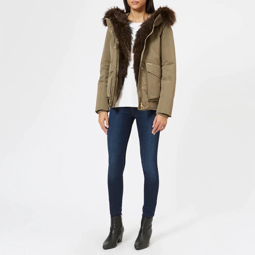 Woolrich Women's Military Bomber Coat - Alpha Taupe Image 1