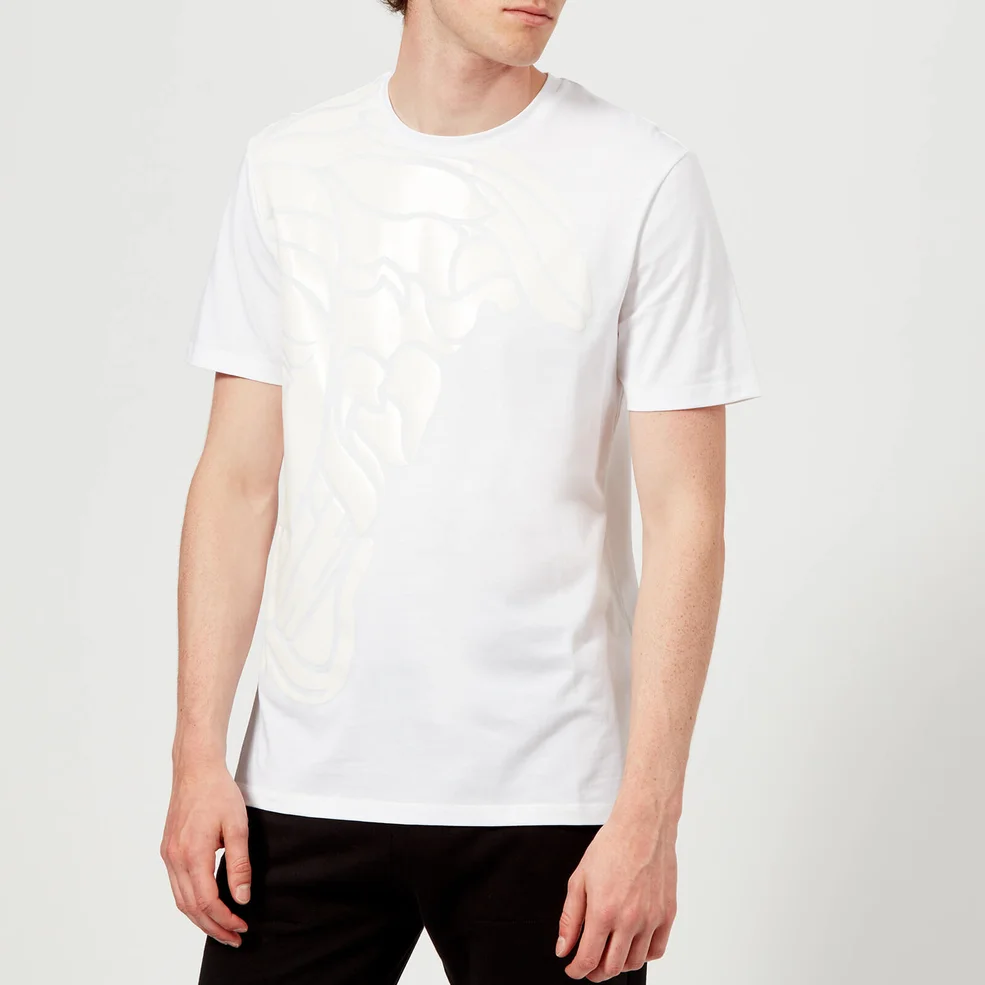 Versace Collection Men's Medusa Shoulder Print T-Shirt - Bianco Image 1