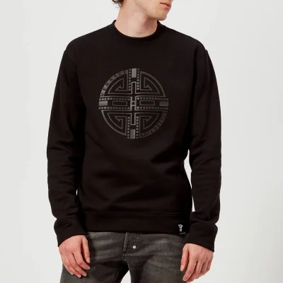 Versace Collection Men's Circle Logo Sweatshirt - Nero