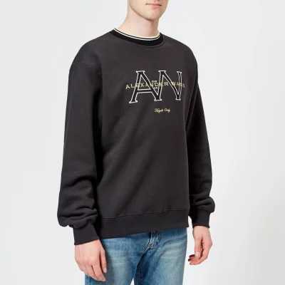 Alexander Wang Men's Withhaw Monogram Sweatshirt - Faded Black