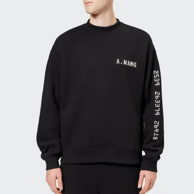 Alexander Wang Men's Credit Card Decal Sweatshirt - Black