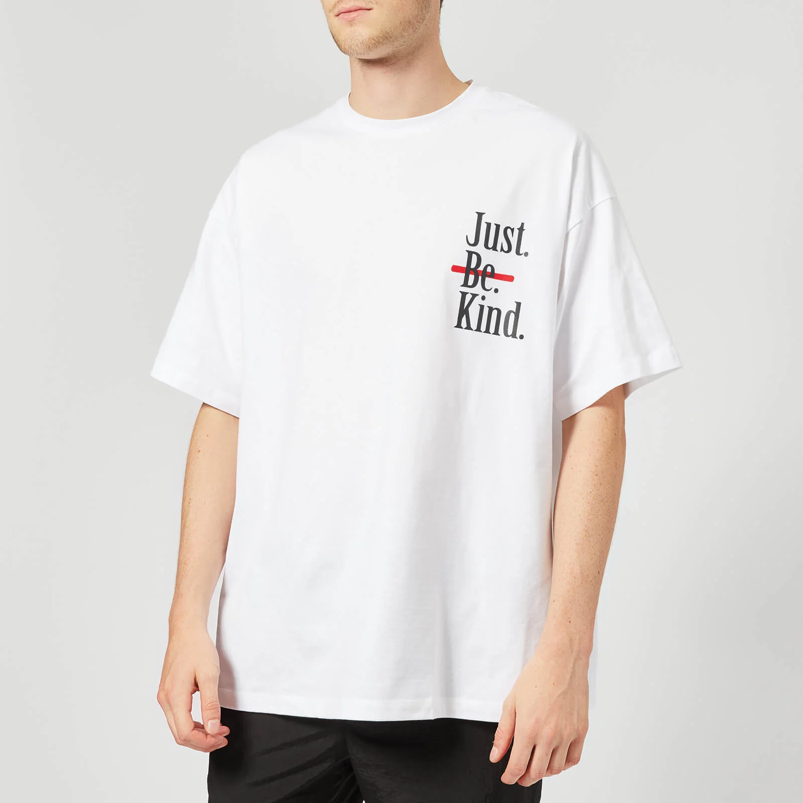 Wooyoungmi Men's Just Be Kind T-Shirt - White Image 1