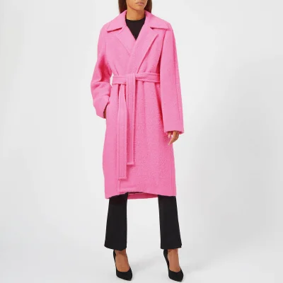 Helmut Lang Women's Nappy Wool Coat - Disco Pink