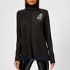 Karl Lagerfeld Women's Space Karl Lurex Knitted Jumper with Patches - Black - Image 1