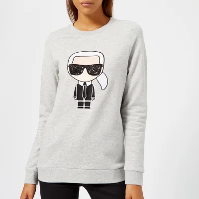 Karl Lagerfeld Women's Karl Ikonik Sweatshirt - Grey