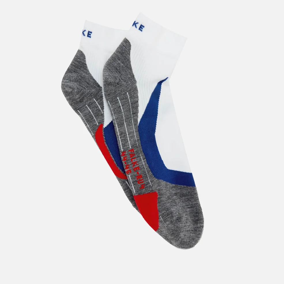 FALKE Ergonomic Sport System Men's Ru4 Cushion Short Socks - White Image 1