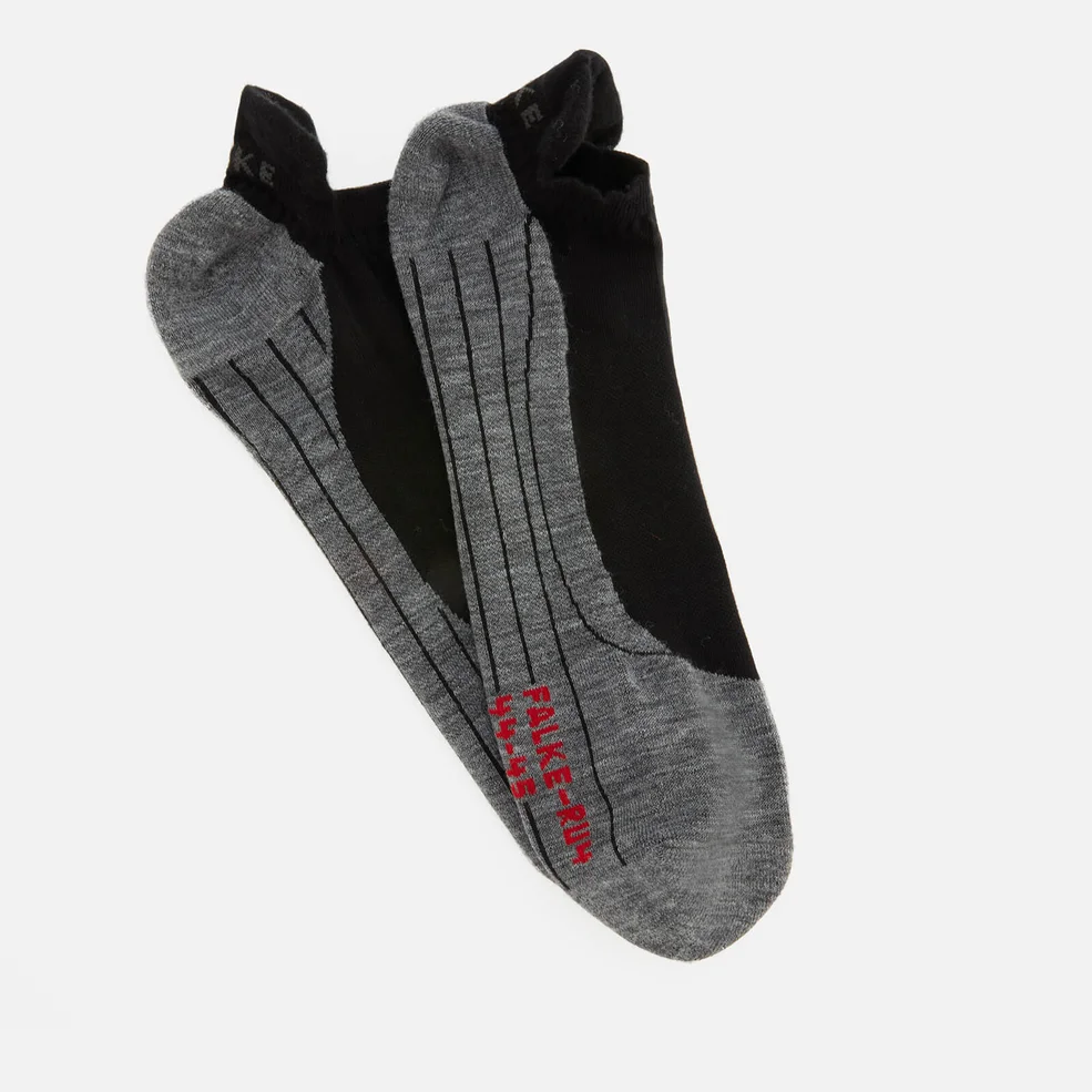 FALKE Ergonomic Sport System Men's Ru4 Invisible Socks - Black Mix Image 1