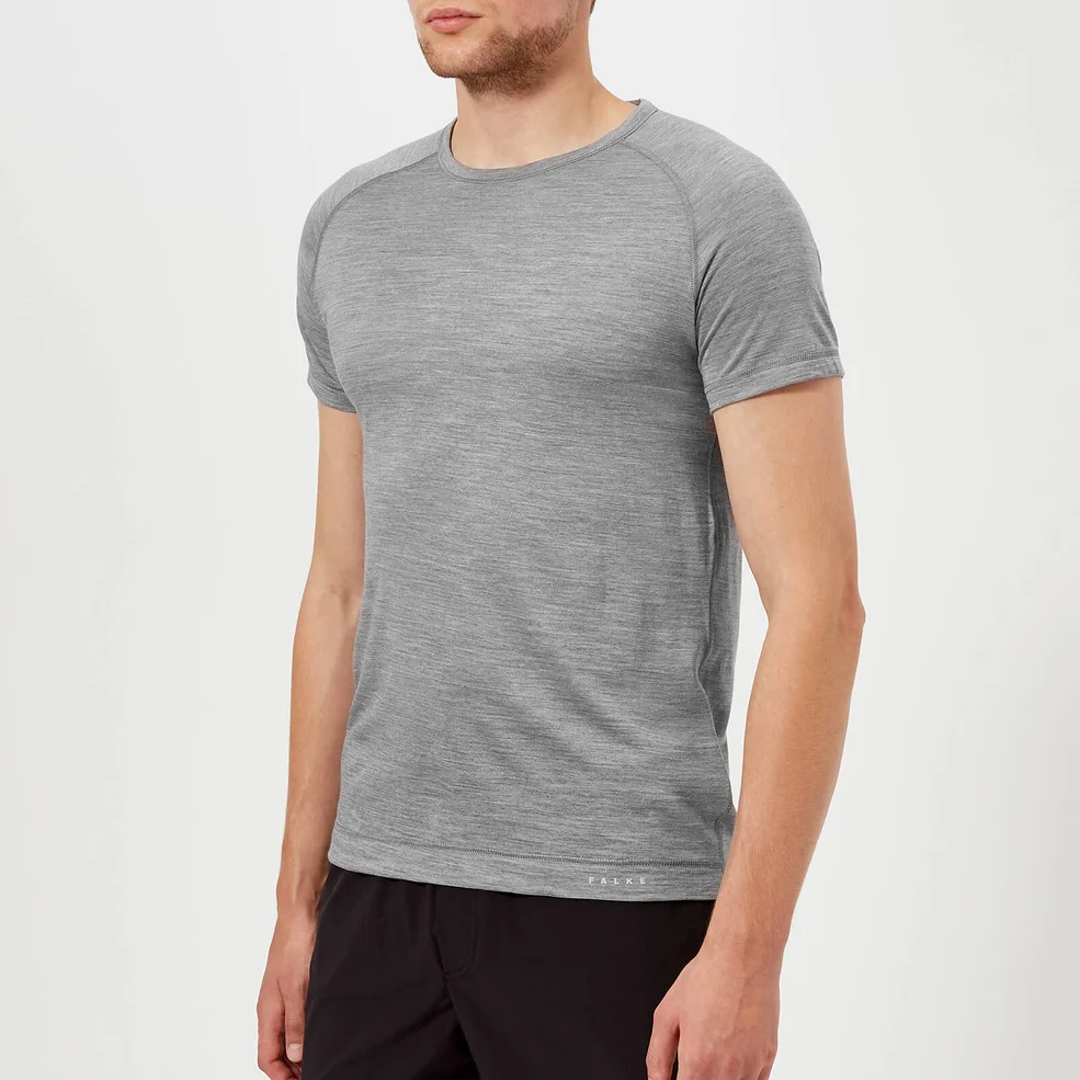 FALKE Ergonomic Sport System Men's Short Sleeve T-Shirt - Grey Heather Image 1