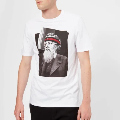Neil Barrett Men's Philosopher Poseidon T-Shirt - White/Print