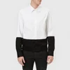 Neil Barrett Men's Bi-Colour Rib Hem Shirt - White/Black - Image 1
