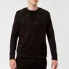 Neil Barrett Men's Fairisle Military Star Sweatshirt - Black/Black - Image 1