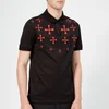 Neil Barrett Men's Fairisle Military Star Polo Shirt - Black/Red - Image 1