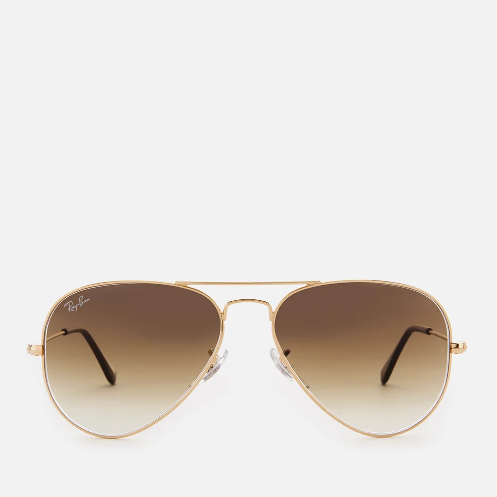 Ray-Ban Men's Aviator Metal Frame Sunglasses - Gold Image 1