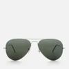 Ray-Ban Men's Aviator Metal Frame Sunglasses - Silver - Image 1
