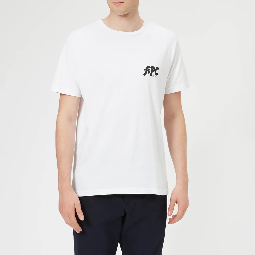 A.P.C. Men's Richie T-Shirt - Blanc Image 1