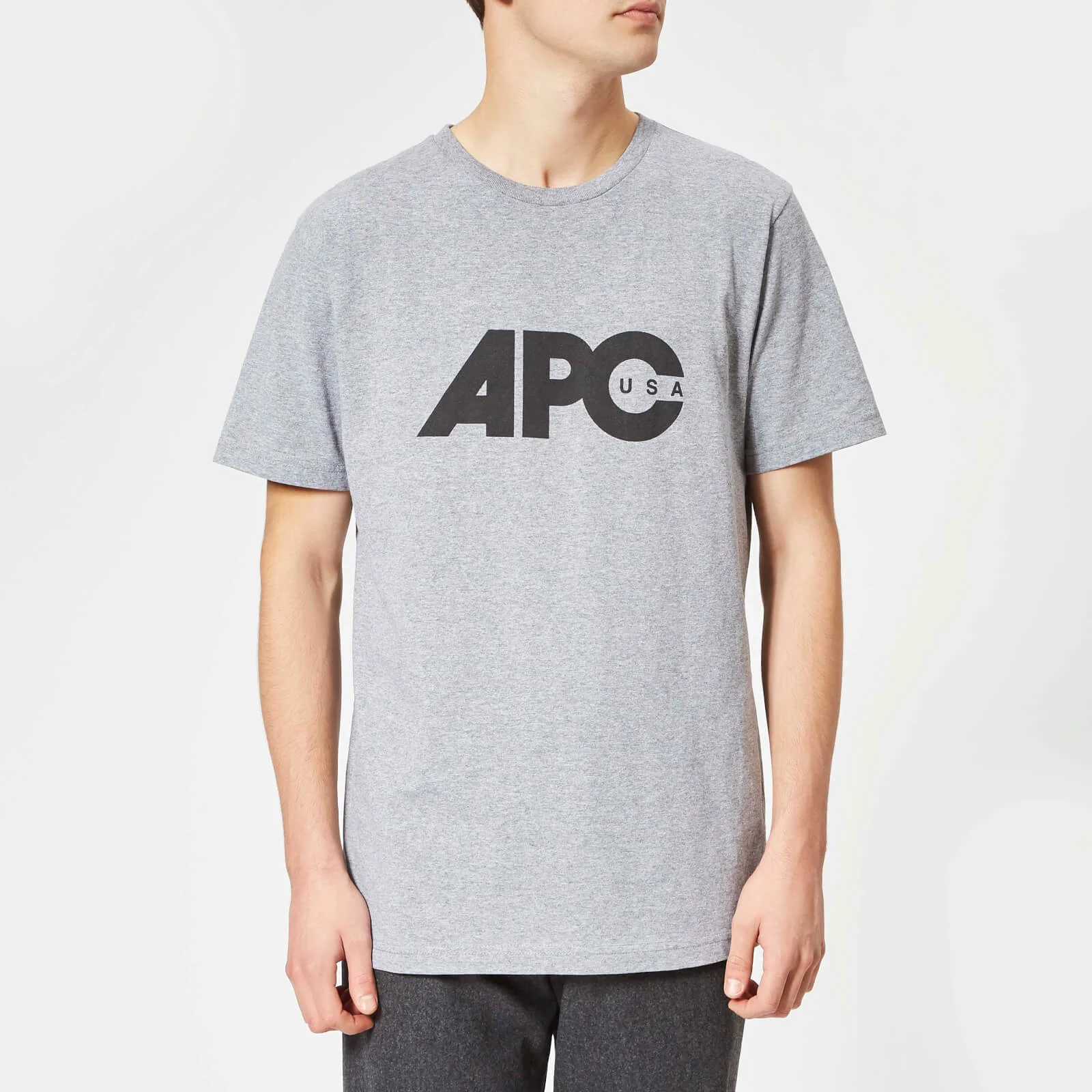 A.P.C. Men's Johnny T-Shirt - Gris Chine Image 1