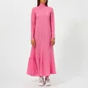 Ganni Women's Lynch Seersucker Dress - Hot Pink - Image 1