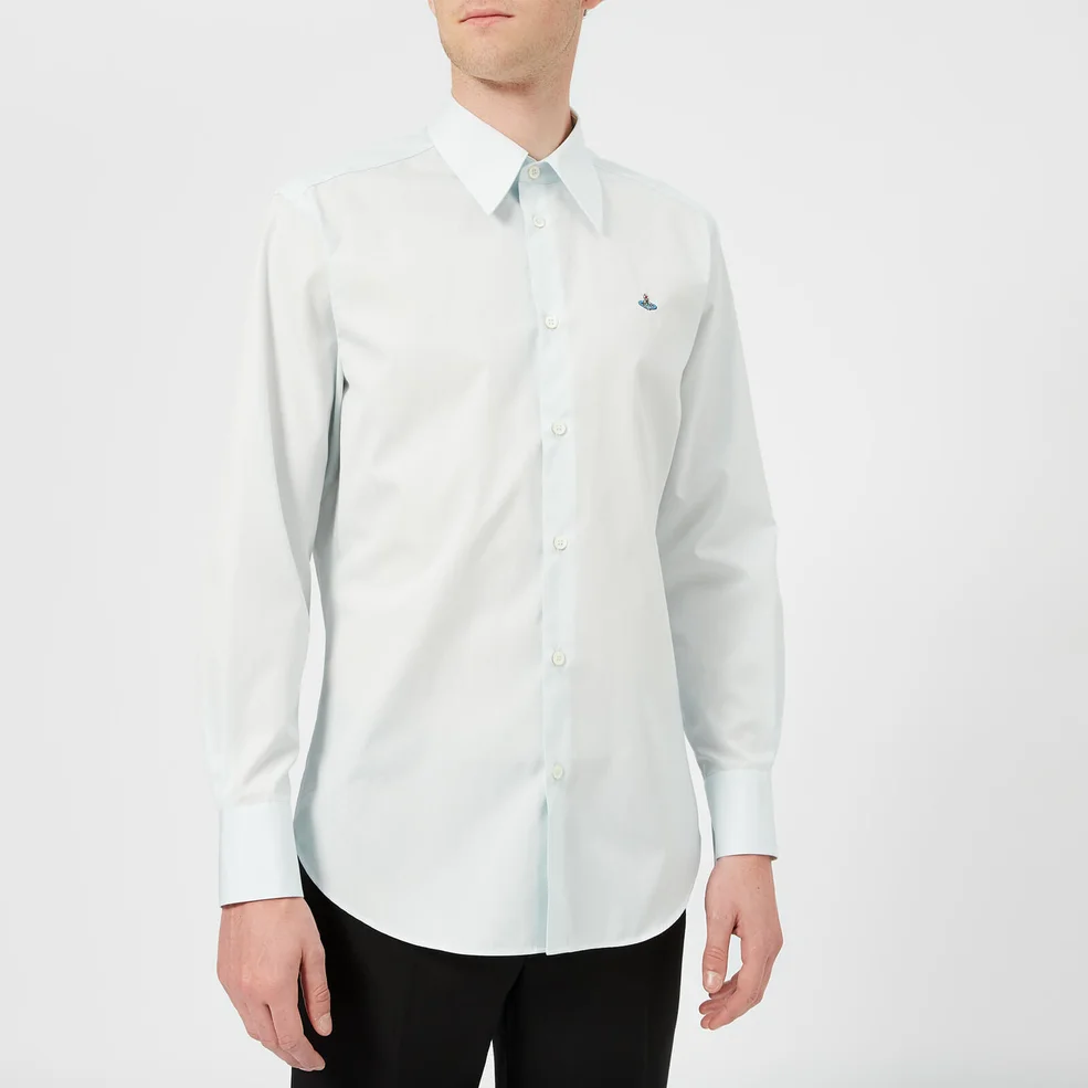 Vivienne Westwood Men's Firm Poplin Classic Shirt - Light Blue Image 1