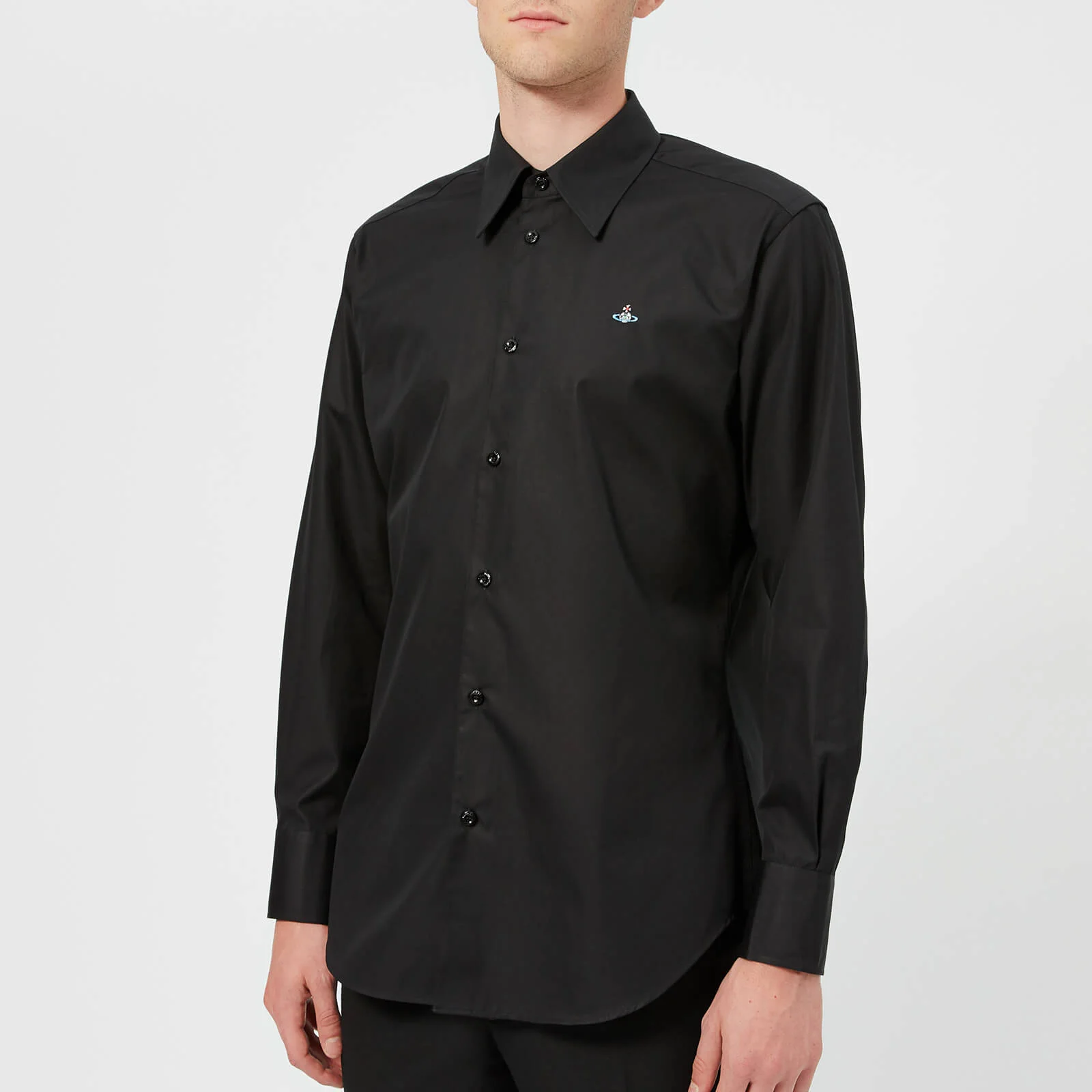 Vivienne Westwood Men's Firm Poplin Classic Shirt - Black Image 1