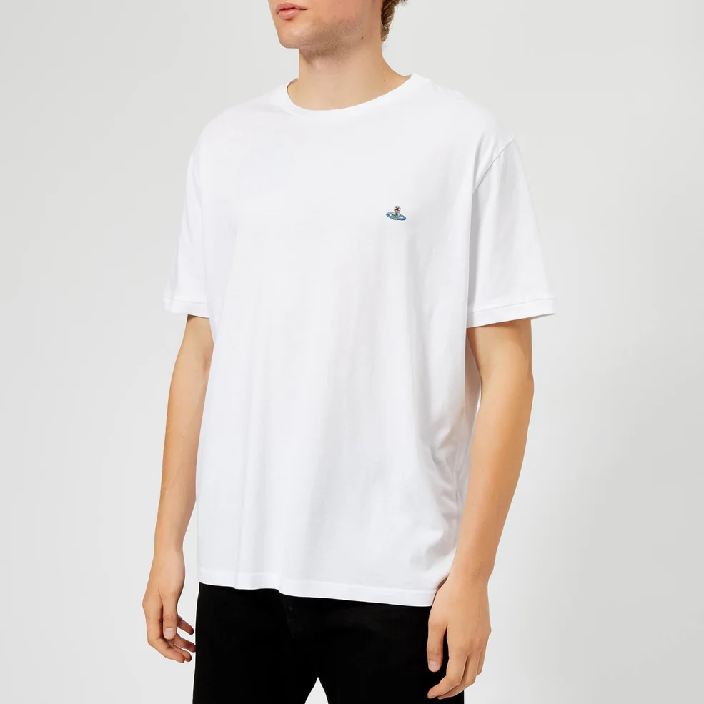 Vivienne Westwood Men's Organic Oversized Jersey T-Shirt - White Image 1