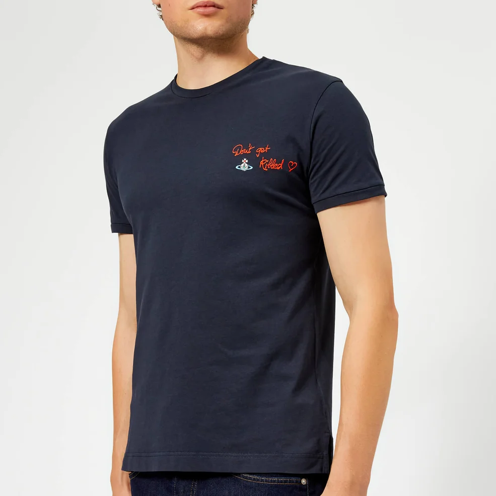 Vivienne Westwood Men's Organic Jersey Peru T-Shirt - Navy Blue Image 1
