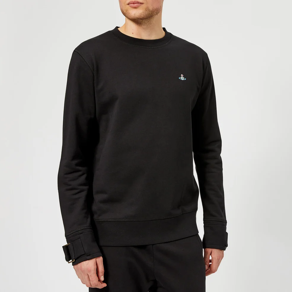 Vivienne Westwood Men's Organic Classic Felpa Round Neck Sweatshirt - Black Image 1