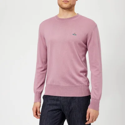 Vivienne Westwood Men's Classic Round Neck Knitted Jumper - Dusty Pink