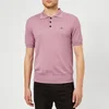 Vivienne Westwood Men's Classic Knitted Polo Shirt - Dusty Pink - Image 1