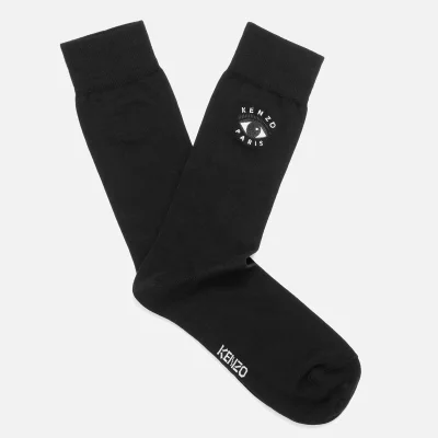 KENZO Men's Eye Embroidered Socks - Black