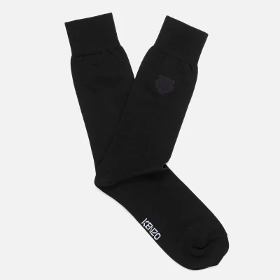 KENZO Men's Tiger Embroidered Socks - Black