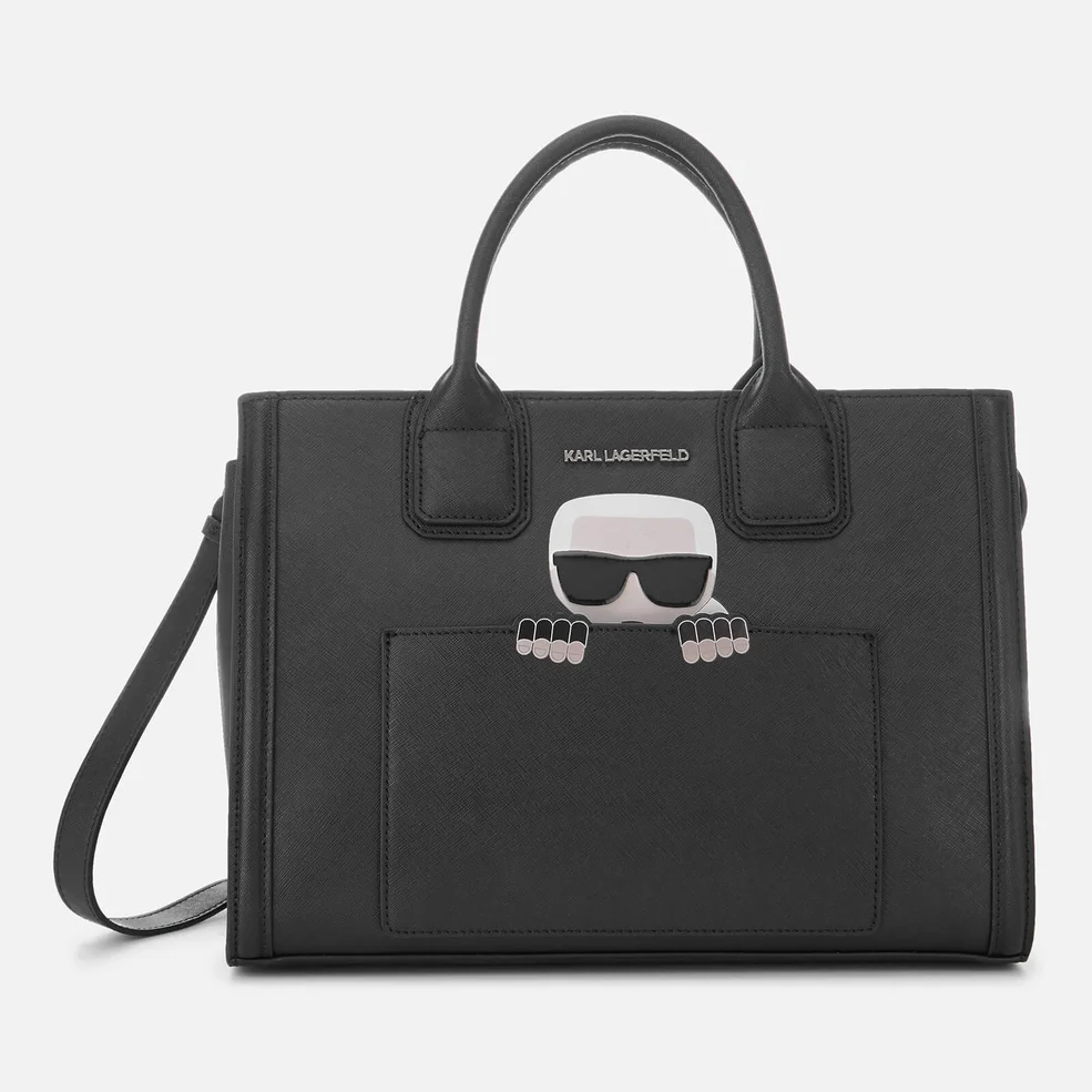 Karl Lagerfeld Women's K/Ikonik Kklassik Tote Bag - Black Image 1