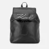 Karl Lagerfeld Women's Signature Backpack - Black Gunmetal - Image 1