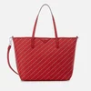 Karl Lagerfeld Women's Stripe Logo Shopper Bag - Red - Image 1