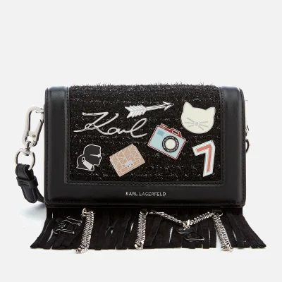 Karl Lagerfeld Women's K/Klassik Pins Cross Body Bag - Black