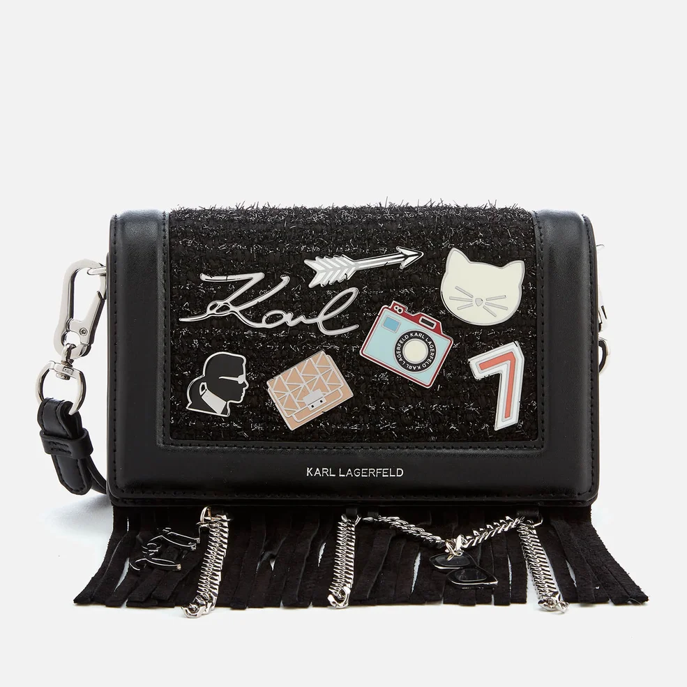 Karl Lagerfeld Women's K/Klassik Pins Cross Body Bag - Black Image 1