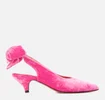 Ganni Women's Sabine Sling Back Kitten Heels - Hot Pink - Image 1