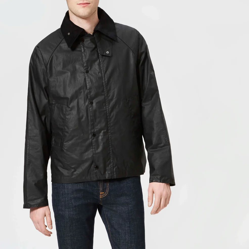 Barbour X Engineered Garments Men's Graham Wax Jacket - Black Image 1